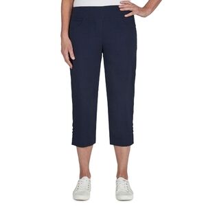 hearts of palm Navy Crop Pull-On Capri Pants